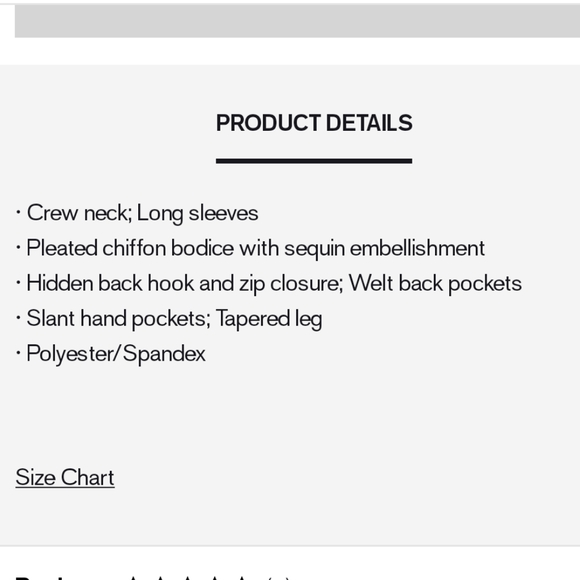 Express pleated chiffon sequin tuxedo jumpsuit Large - Picture 3 of 8